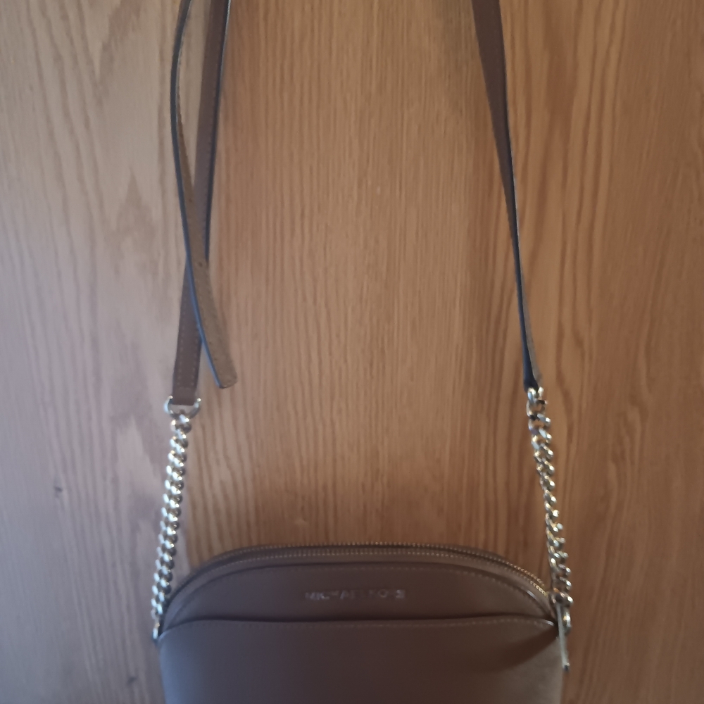 Michael Kors Tan Crossbody Bag with Chain Strap